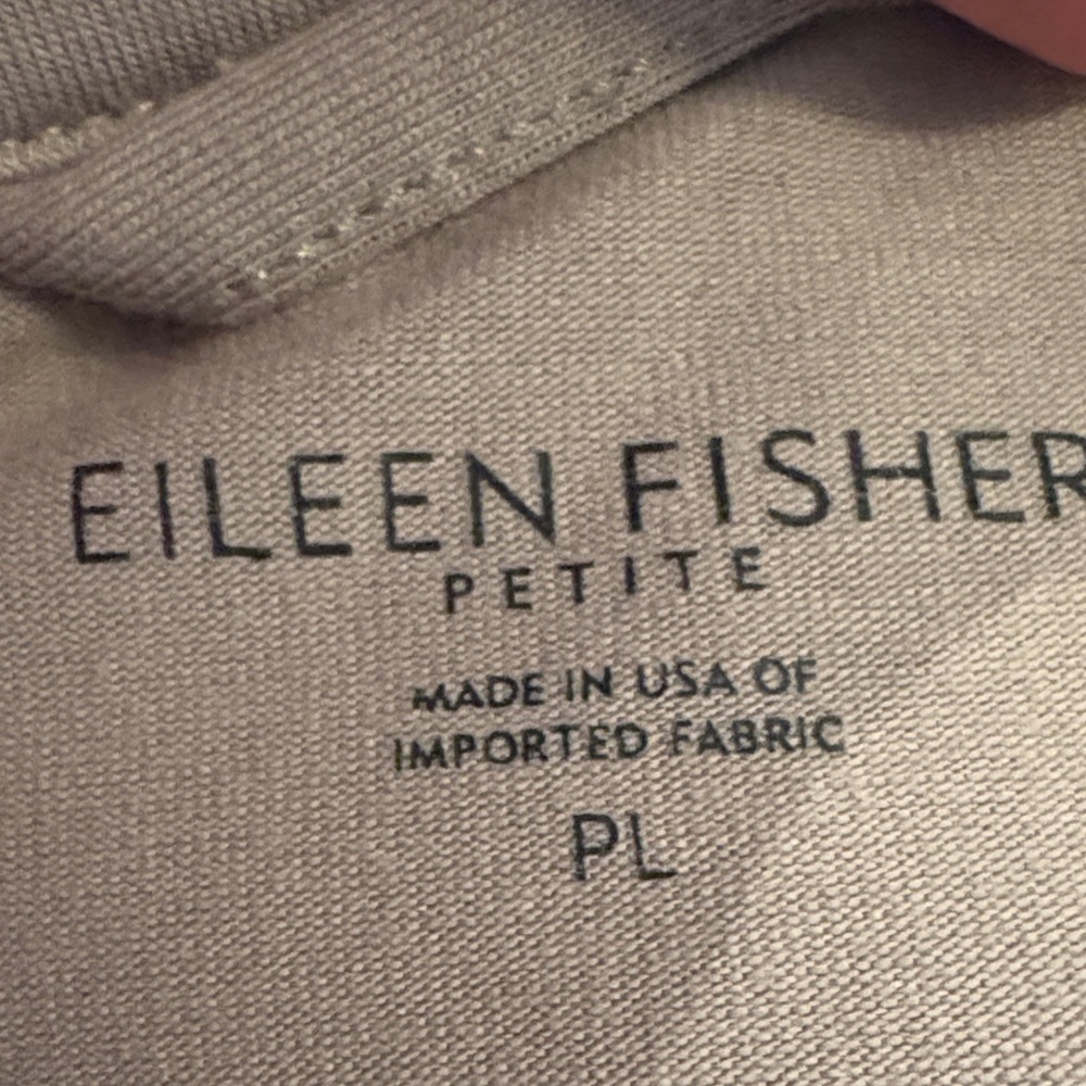 Eileen Fisher Petite Tan‎ Pants Set Med. Pants Large Top - Picture 2 of 6